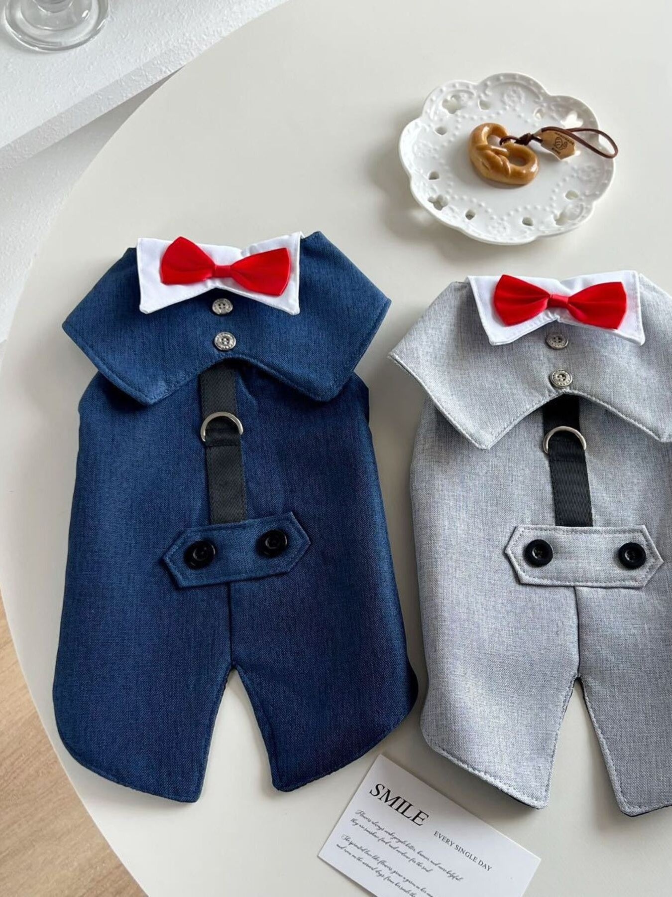 Bow Tie Pet Tuxedo – Formal Button-Up Suit for Dogs & Cats – view 10