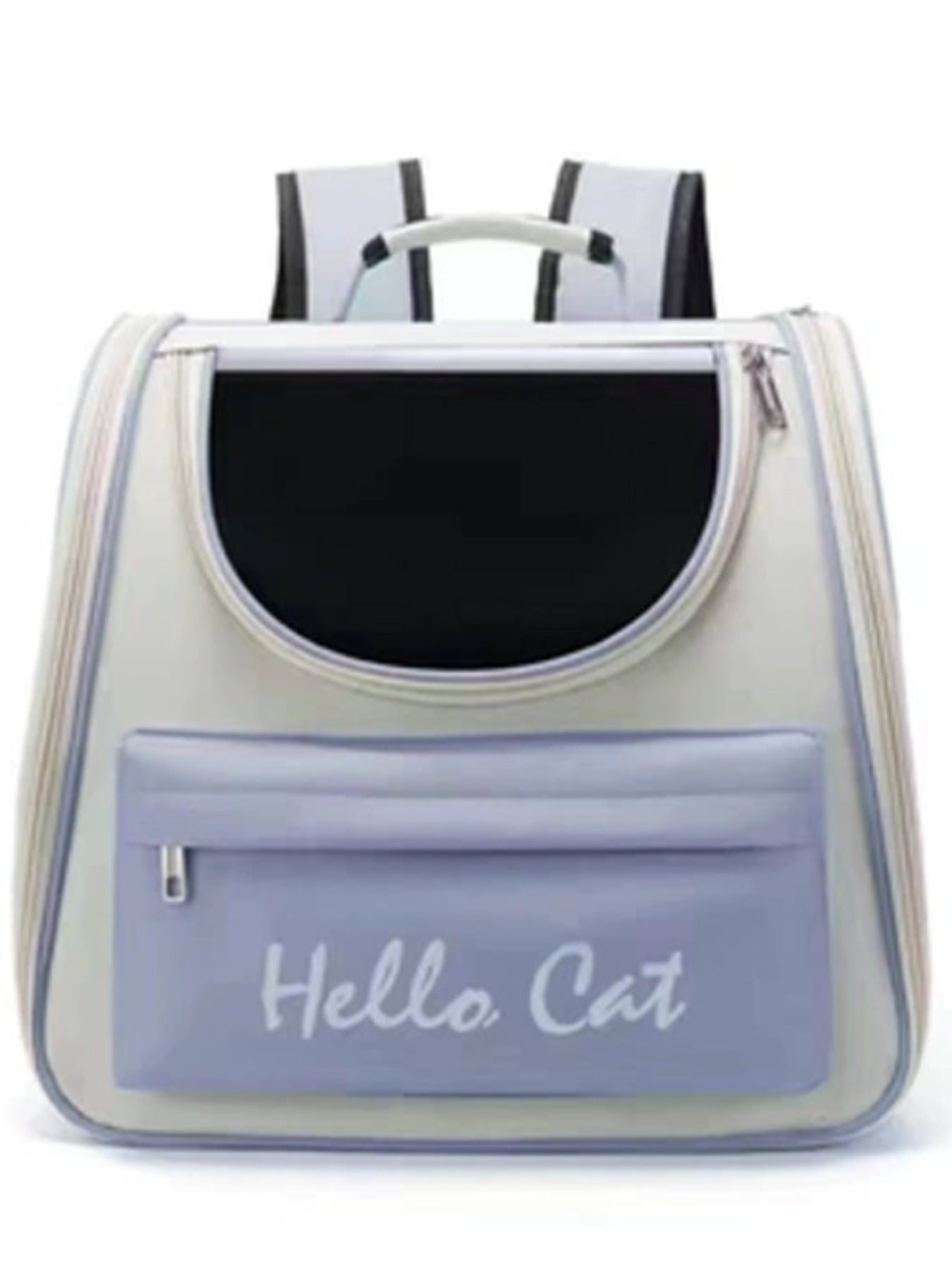 Breathable Transparent Polyester Pet Carrier Backpack – Medium Clear Window Backpack for Cats & Dogs – view 6