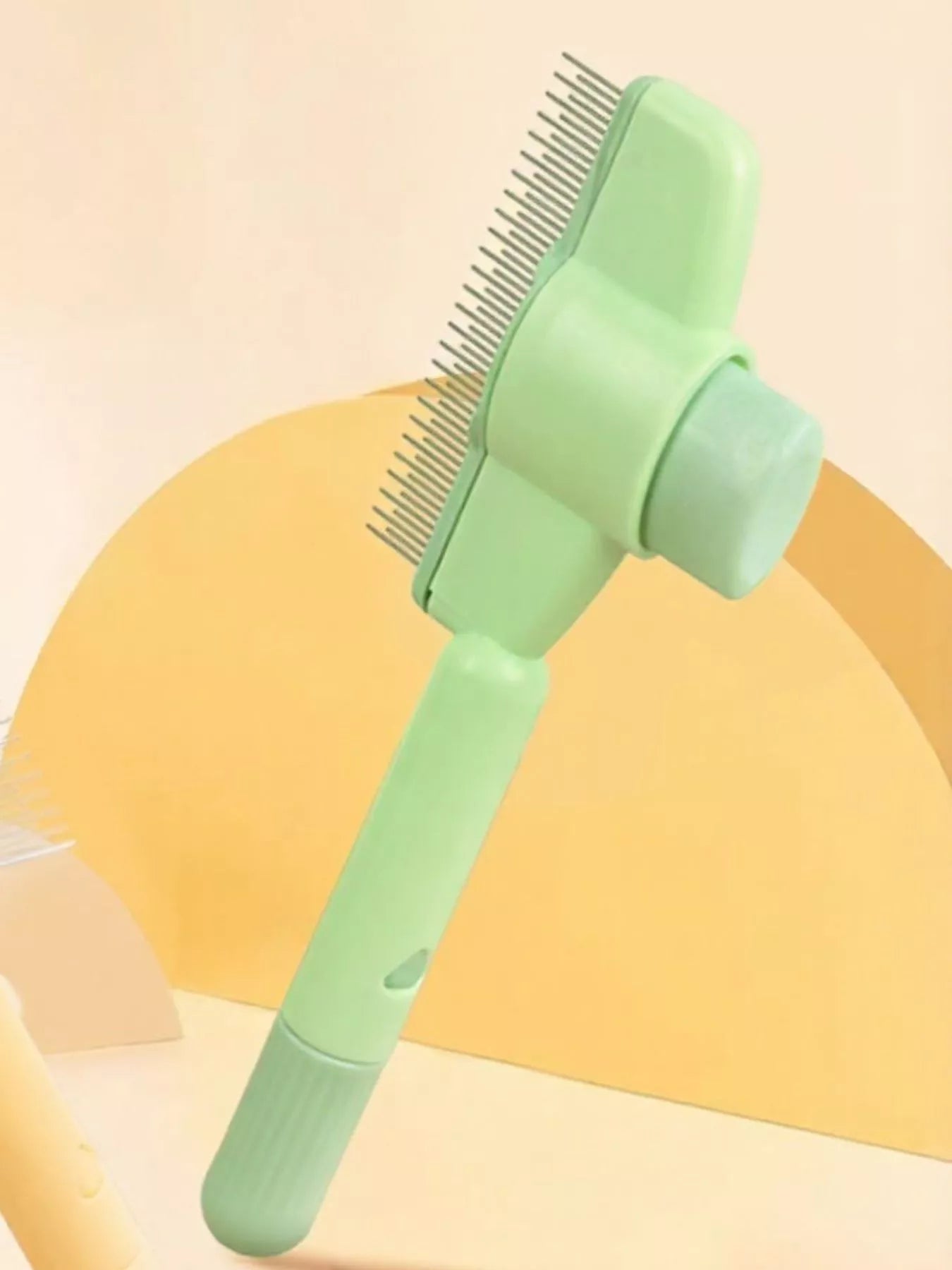 Compact Self-Cleaning Slicker Pet Hair Remover Brush – view 5