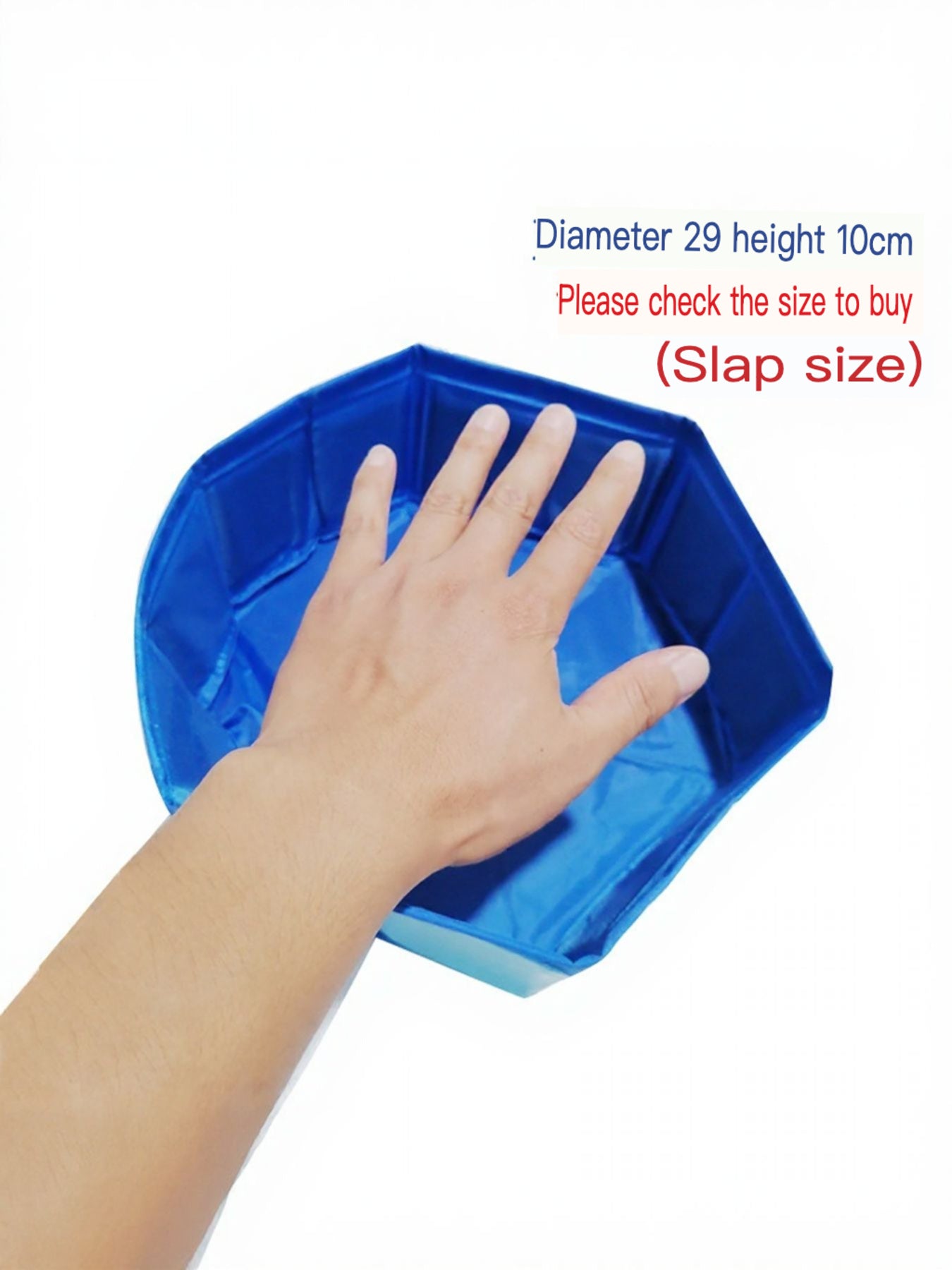 Foldable Plastic Pet Bath Pool with Side Drain – view 10