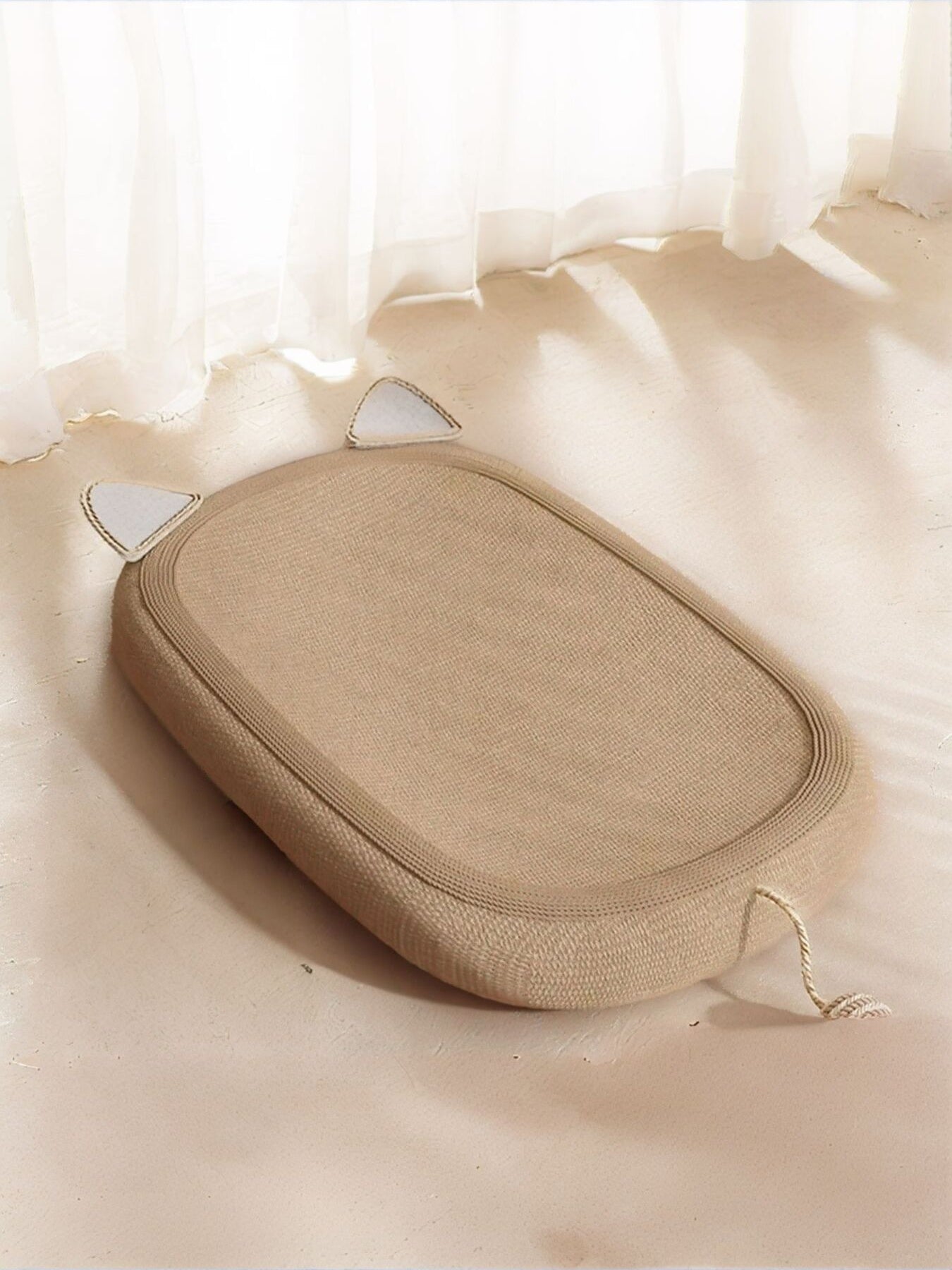 Oval Cotton Cord Cat Scratching Lounge Bed – view 12