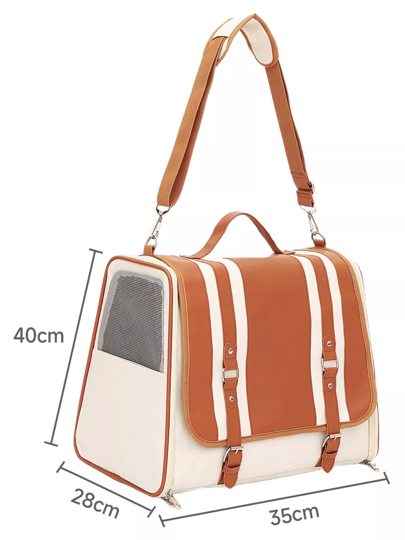 Portable Breathable Medium Pet Carrier Backpack – Hands-Free Travel Backpack for Cats & Dogs – view 9