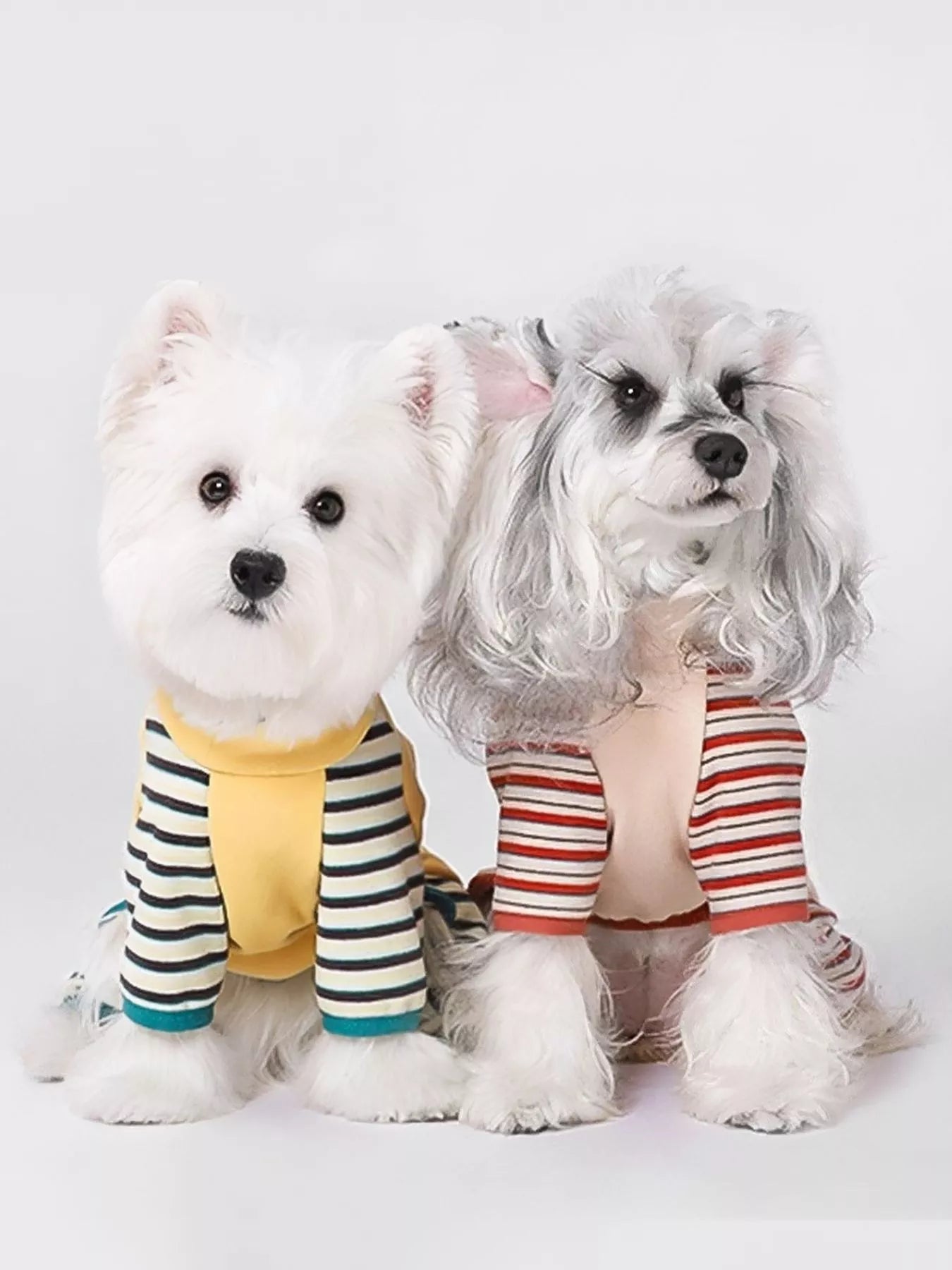 Striped Drawstring Pet Jumpsuit – Comfortable One-Piece Outfit for Dogs & Cats – view 8