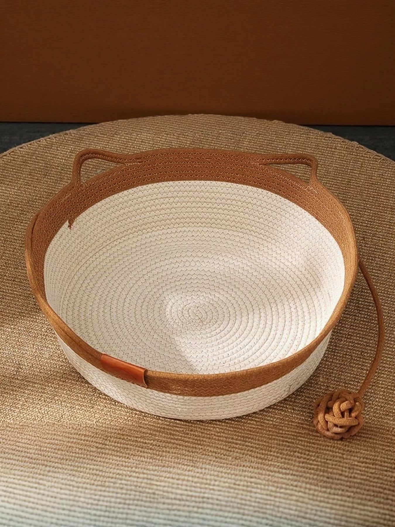 Woven Rattan Scratch-Resistant Cat Nest – Natural Cozy Hideaway Bed for Cats – view 9