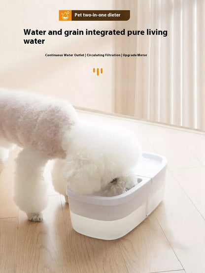 2-in-1 Electric Pet Water Dispenser and Food Bowl – view 5