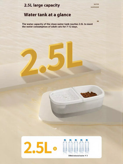 2-in-1 Electric Pet Water Dispenser and Food Bowl – view 8