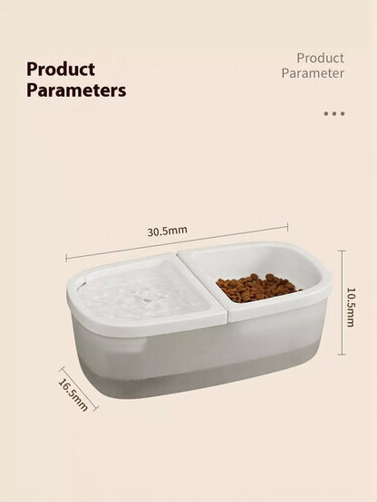 2-in-1 Electric Pet Water Dispenser and Food Bowl – view 9
