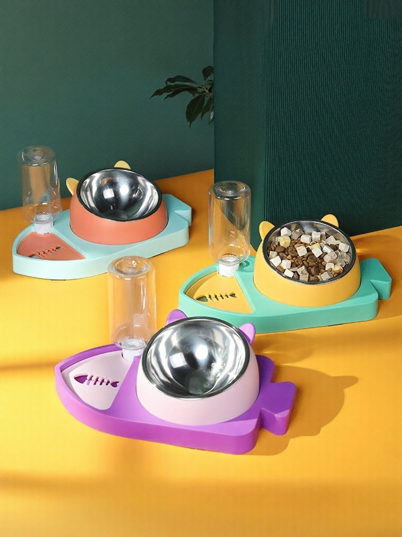 5-Piece Automatic Water Refill Pet Bowl Set – view 2