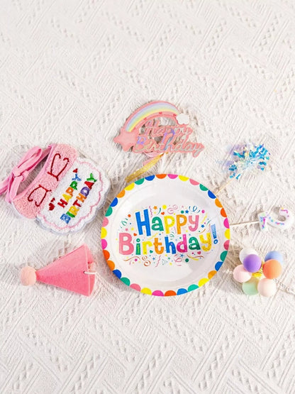 7-Piece Pet Birthday Party Set – Hat & Scarf Celebration Kit for Dogs & Cats – view 2
