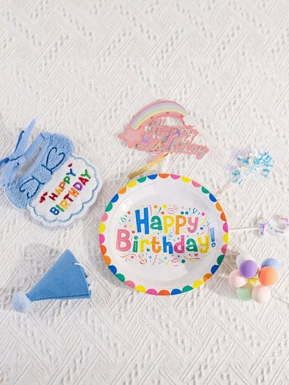 7-Piece Pet Birthday Party Set – Hat & Scarf Celebration Kit for Dogs & Cats – view 5