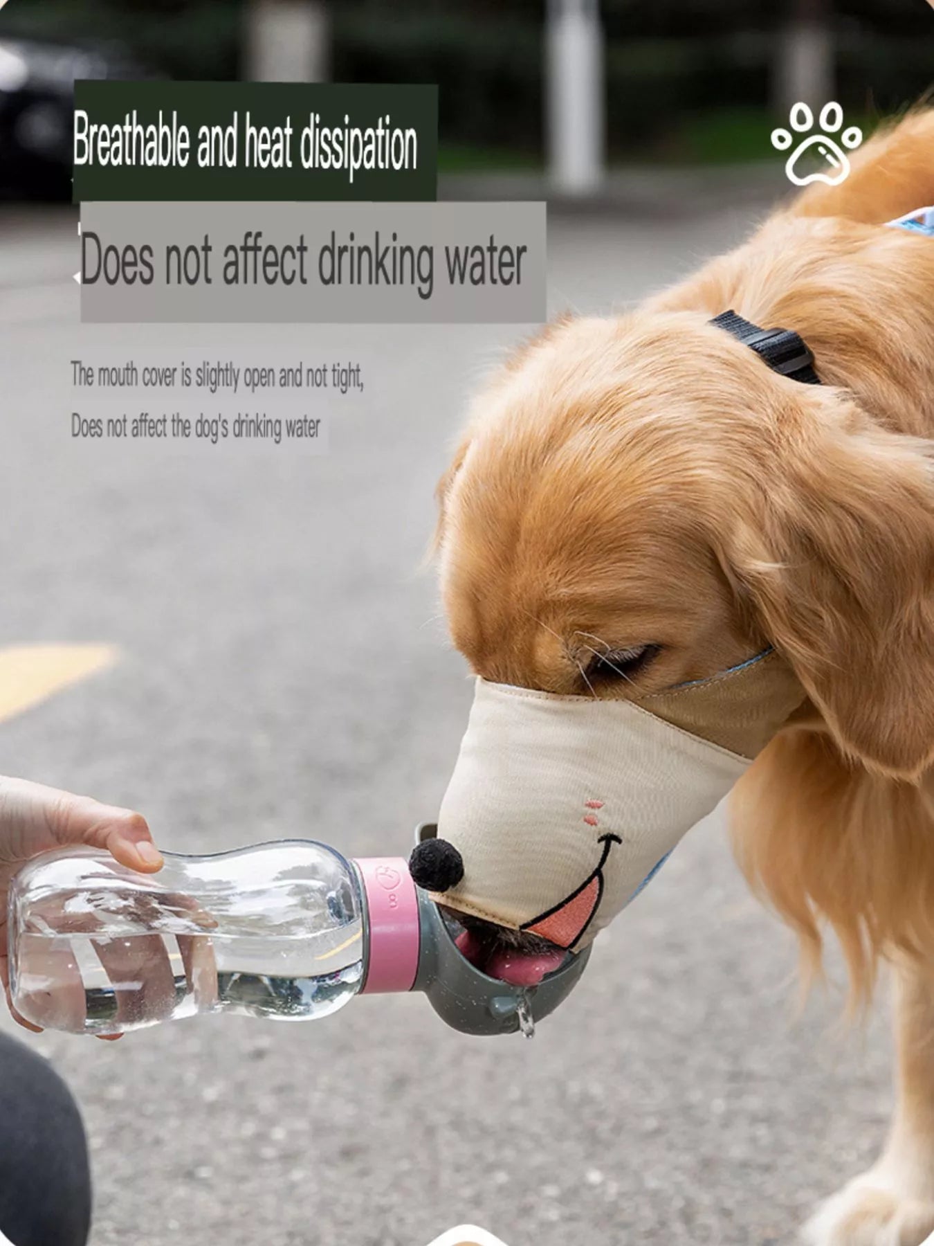 Adjustable Anti-Bite Dog Muzzle – Breathable Safety Muzzle for Small to Large Dogs – view 3