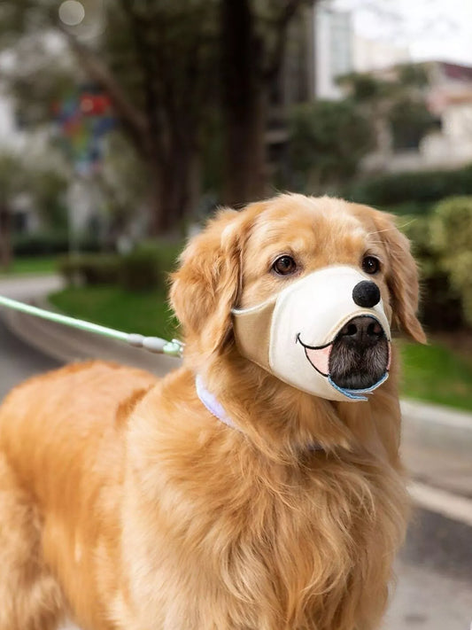 Adjustable breathable dog muzzle, anti-bite safety muzzle for small to large dogs