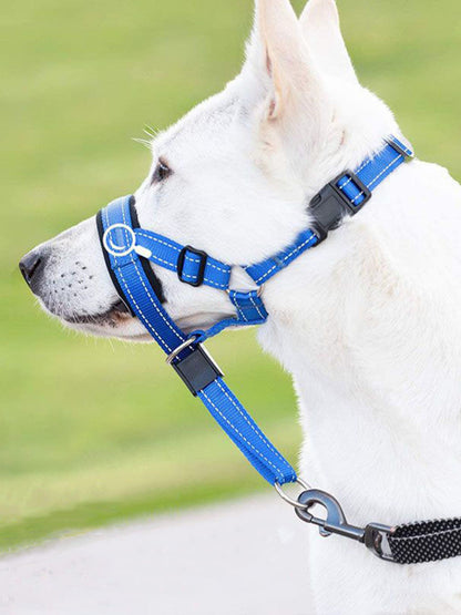 Adjustable Dog Muzzle – Soft Polyester Safety Muzzle for Small to Large Dogs – view 2