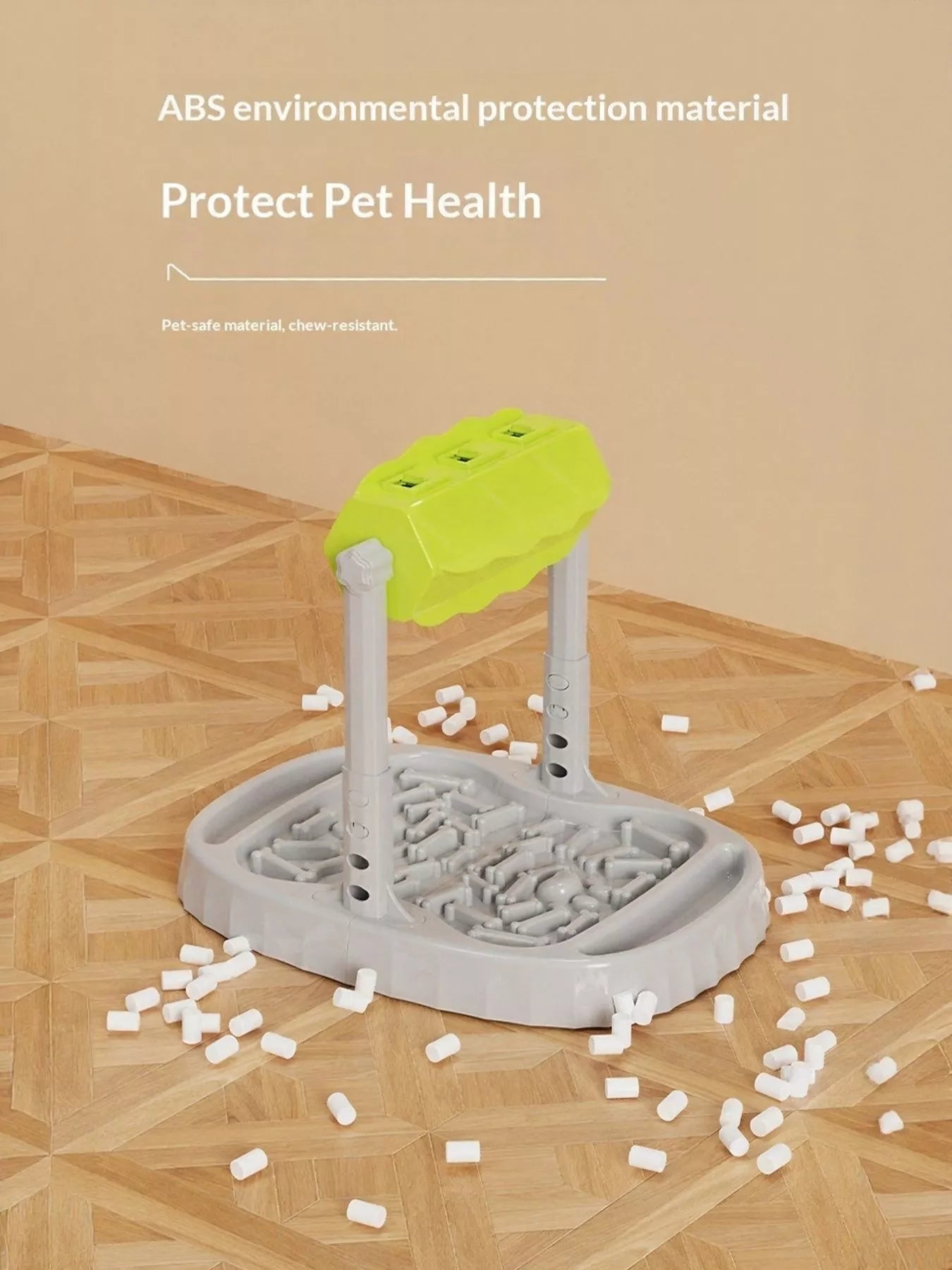Adjustable Height Pet Feeding Station with Double Bowls – view 12