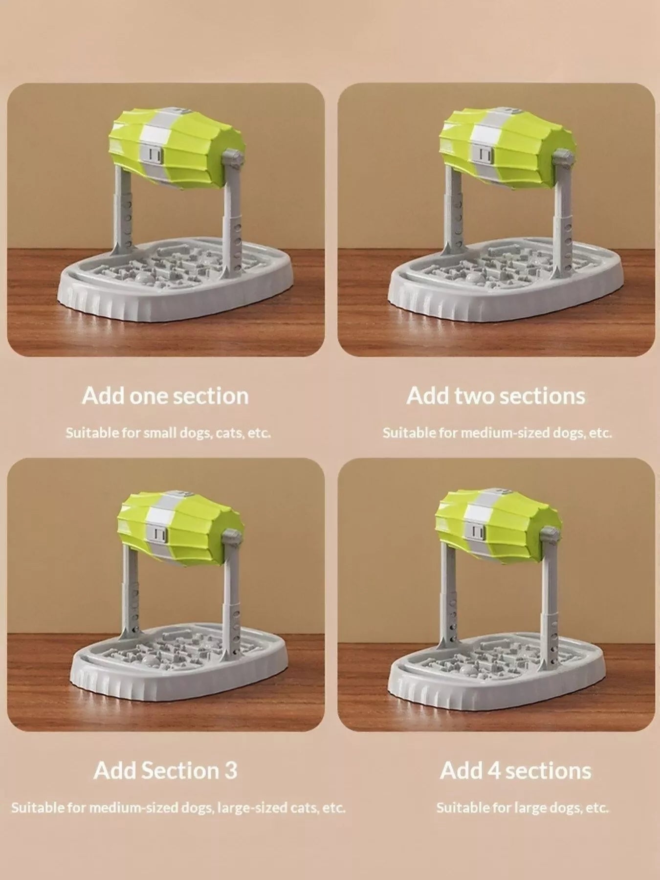 Adjustable Height Pet Feeding Station with Double Bowls – view 4