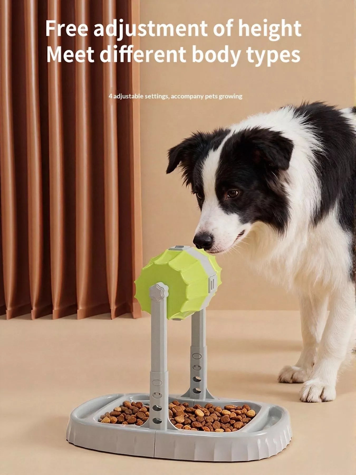 Adjustable Height Pet Feeding Station with Double Bowls – view 5