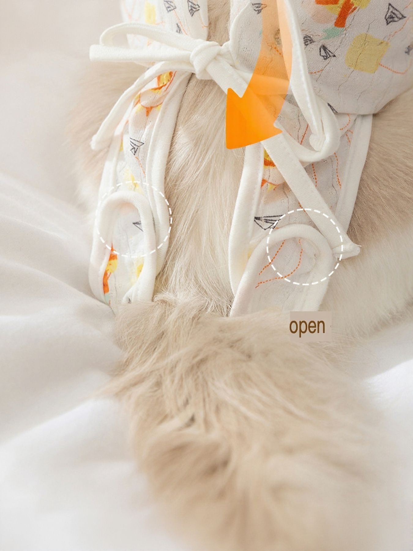 Adjustable Lace-Up Cotton Pet Recovery Suit – Post-Surgery Bodysuit for Dogs & Cats – view 4