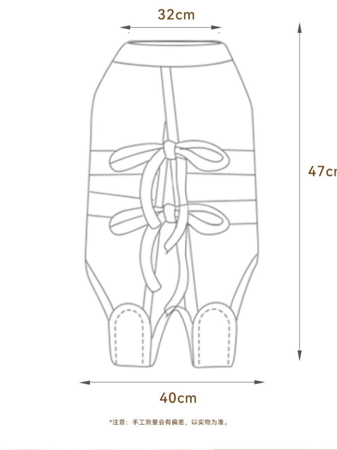 Adjustable Lace-Up Cotton Pet Recovery Suit – Post-Surgery Bodysuit for Dogs & Cats – view 9