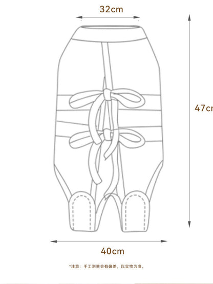 Adjustable Lace-Up Cotton Pet Recovery Suit – Post-Surgery Bodysuit for Dogs & Cats – view 9