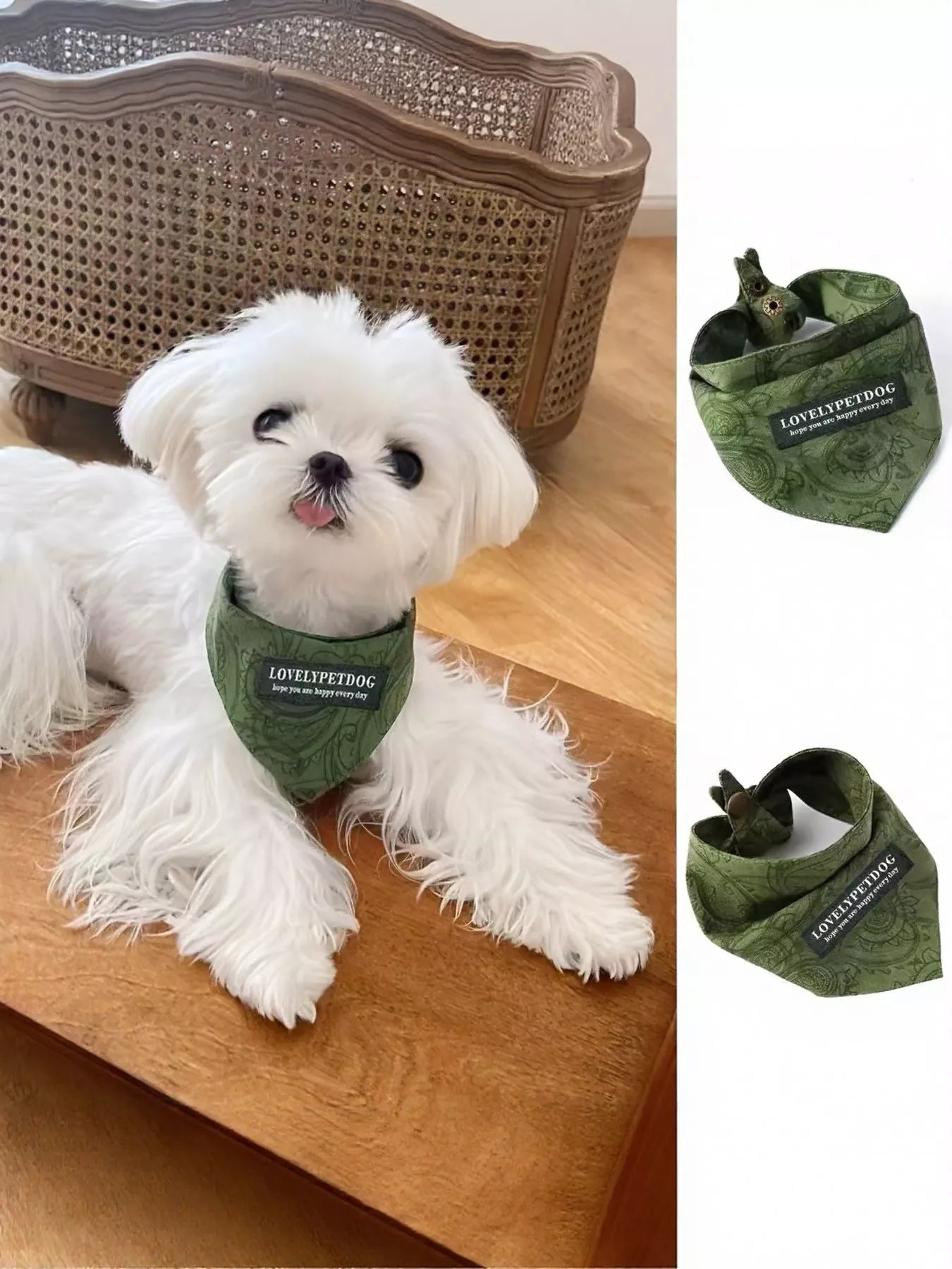 Adjustable Lightweight Pet Scarf – Soft Neck Wrap for Dogs & Cats – view 2