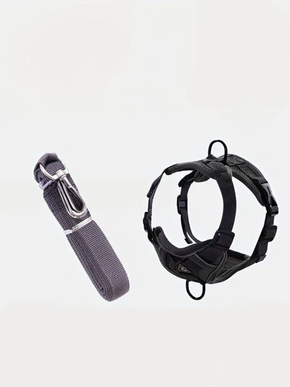 Adjustable Polyester Pet Harness & Leash Set – 2-Piece Walking Set for Dogs & Cats – view 8