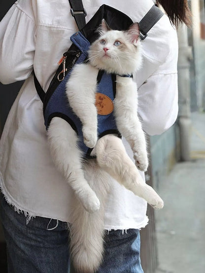 Adjustable Straps Small Pet Carrier Backpack – Hands-Free Travel Backpack for Cats & Dogs – view 2