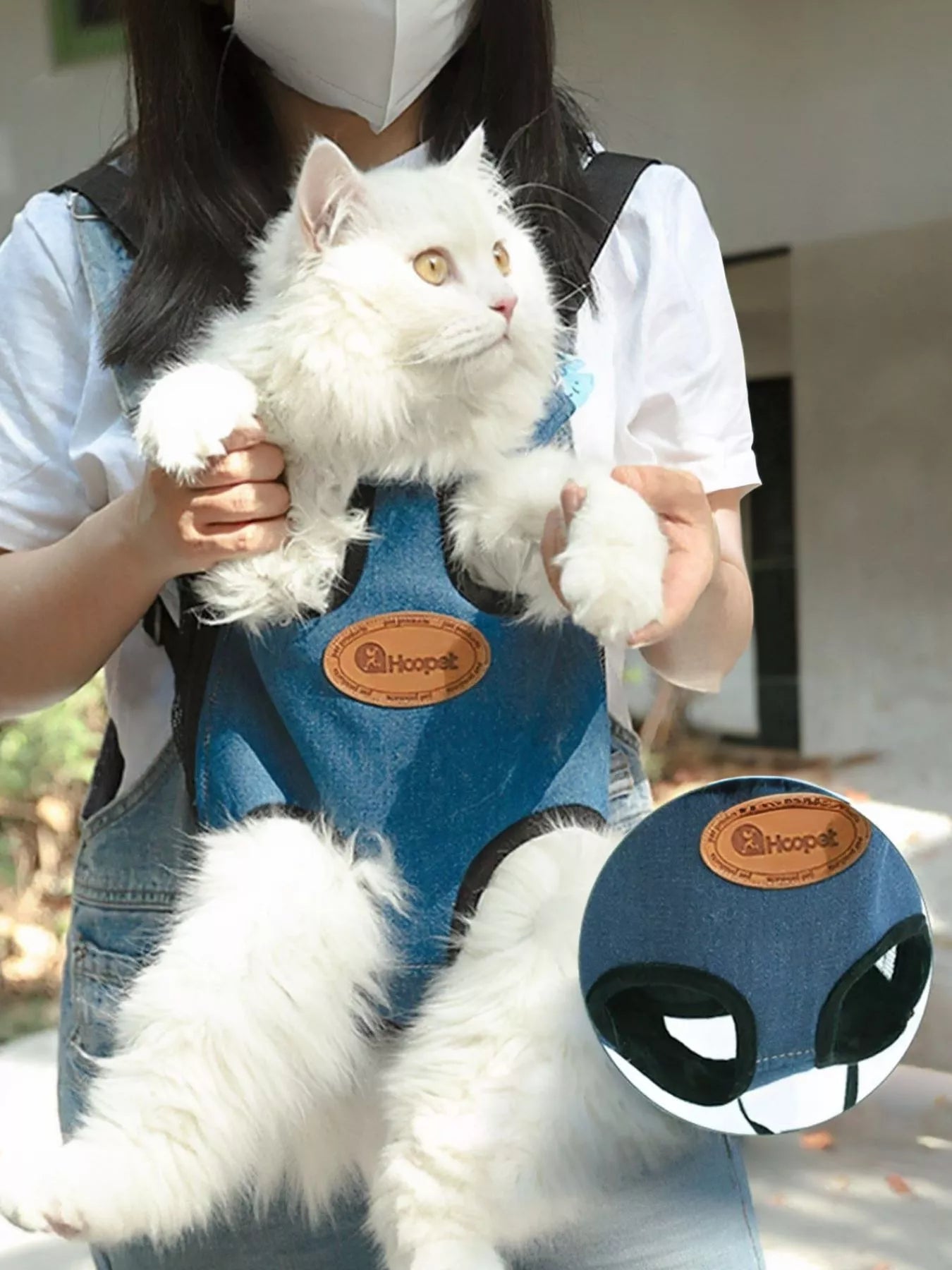 Adjustable Straps Small Pet Carrier Backpack – Hands-Free Travel Backpack for Cats & Dogs – view 3