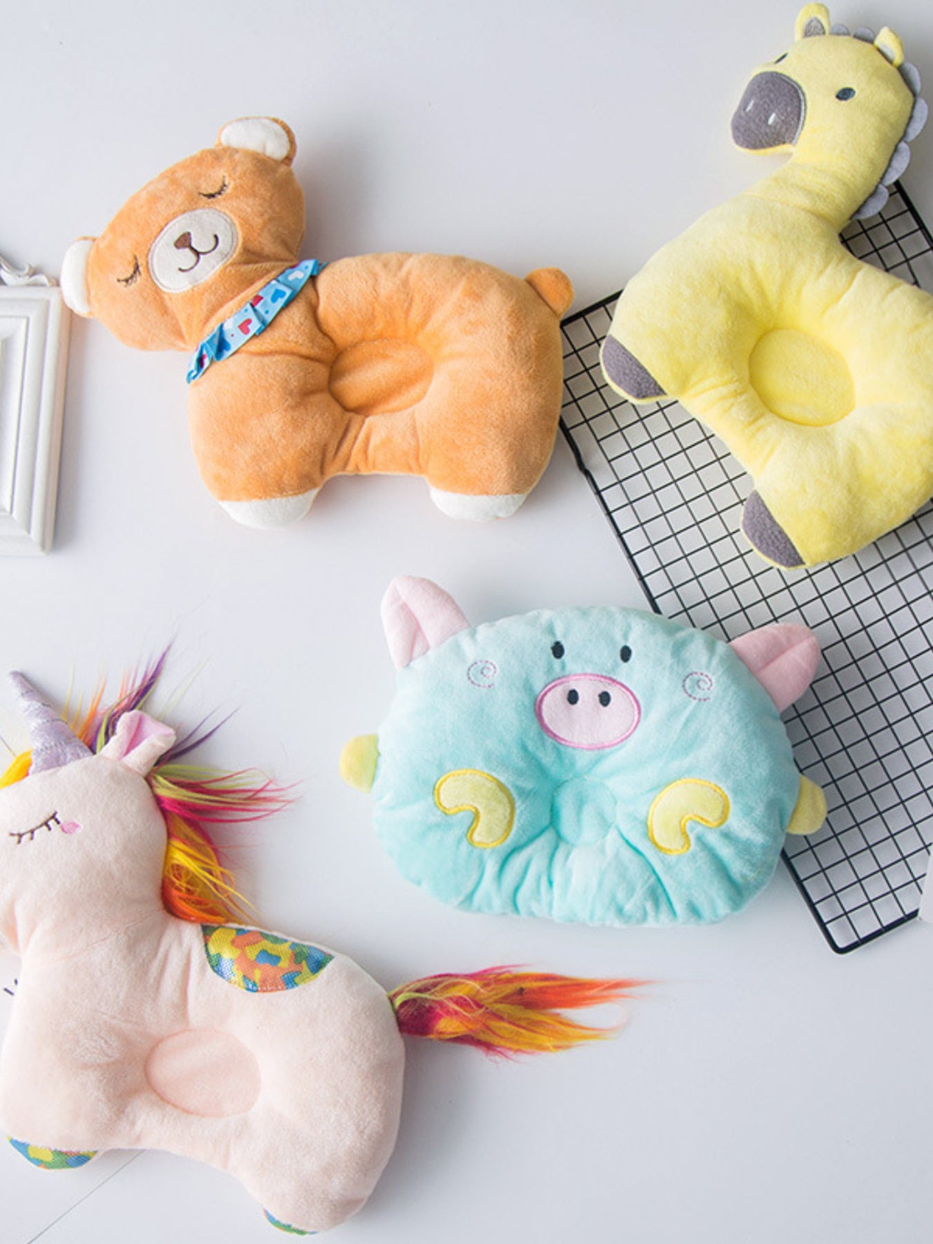 Animal Shaped Head Protection Plush Pillow Pet Toy – view 3