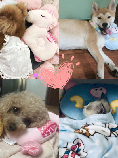 Animal Shaped Head Protection Plush Pillow Pet Toy – view 5