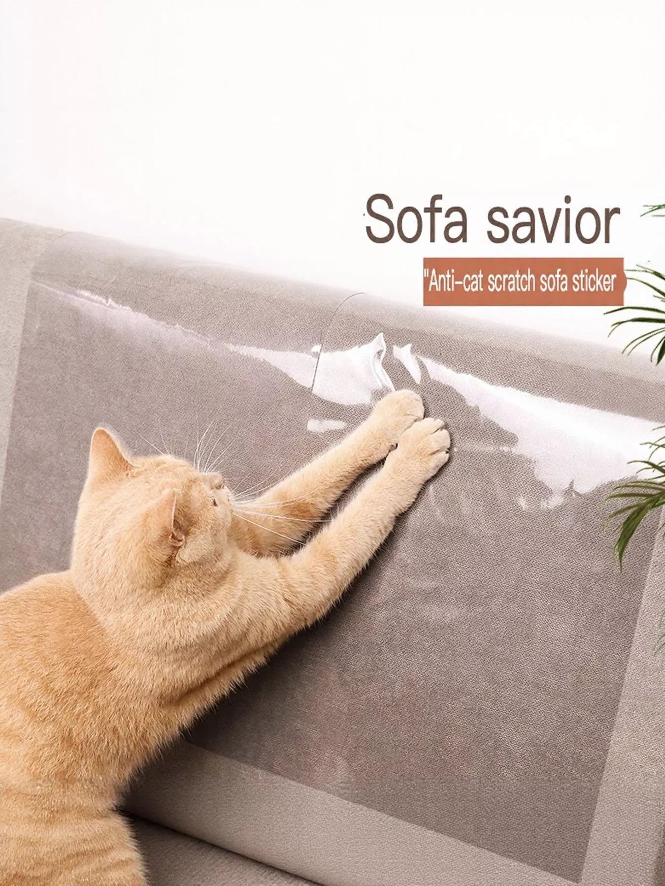 Anti-Scratch Thickened PVC Sofa Pet Furniture Protector – Cat & Dog Scratch Guard – view 4