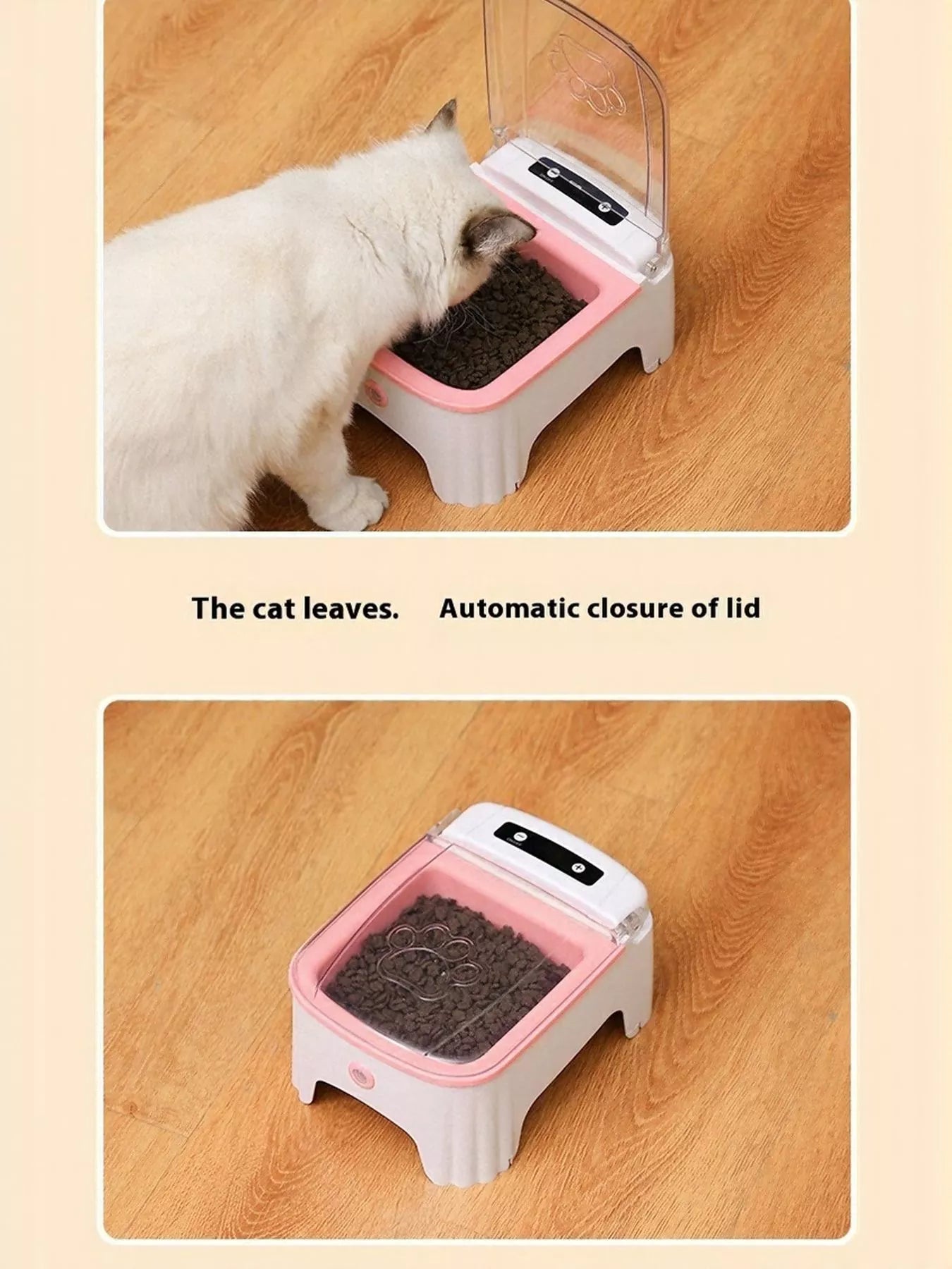 Automatic Electric Pet Feeder with Elevated Bowl – view 12