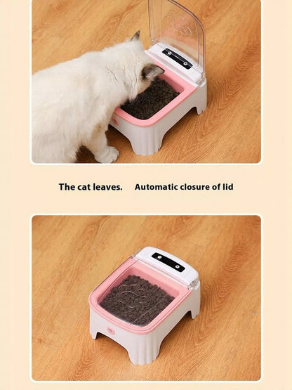Automatic Electric Pet Feeder with Elevated Bowl – view 12