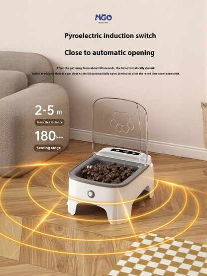 Automatic Electric Pet Feeder with Elevated Bowl – view 5