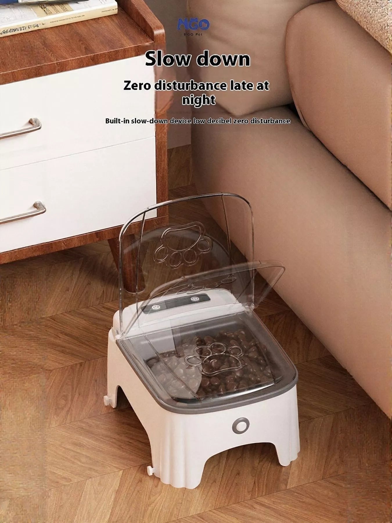 Automatic Electric Pet Feeder with Elevated Bowl – view 6