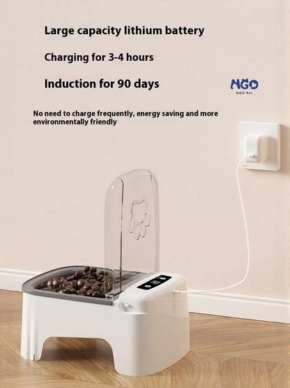 Automatic Electric Pet Feeder with Elevated Bowl – view 7