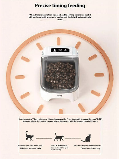 Automatic Electric Pet Feeder with Elevated Bowl – view 9