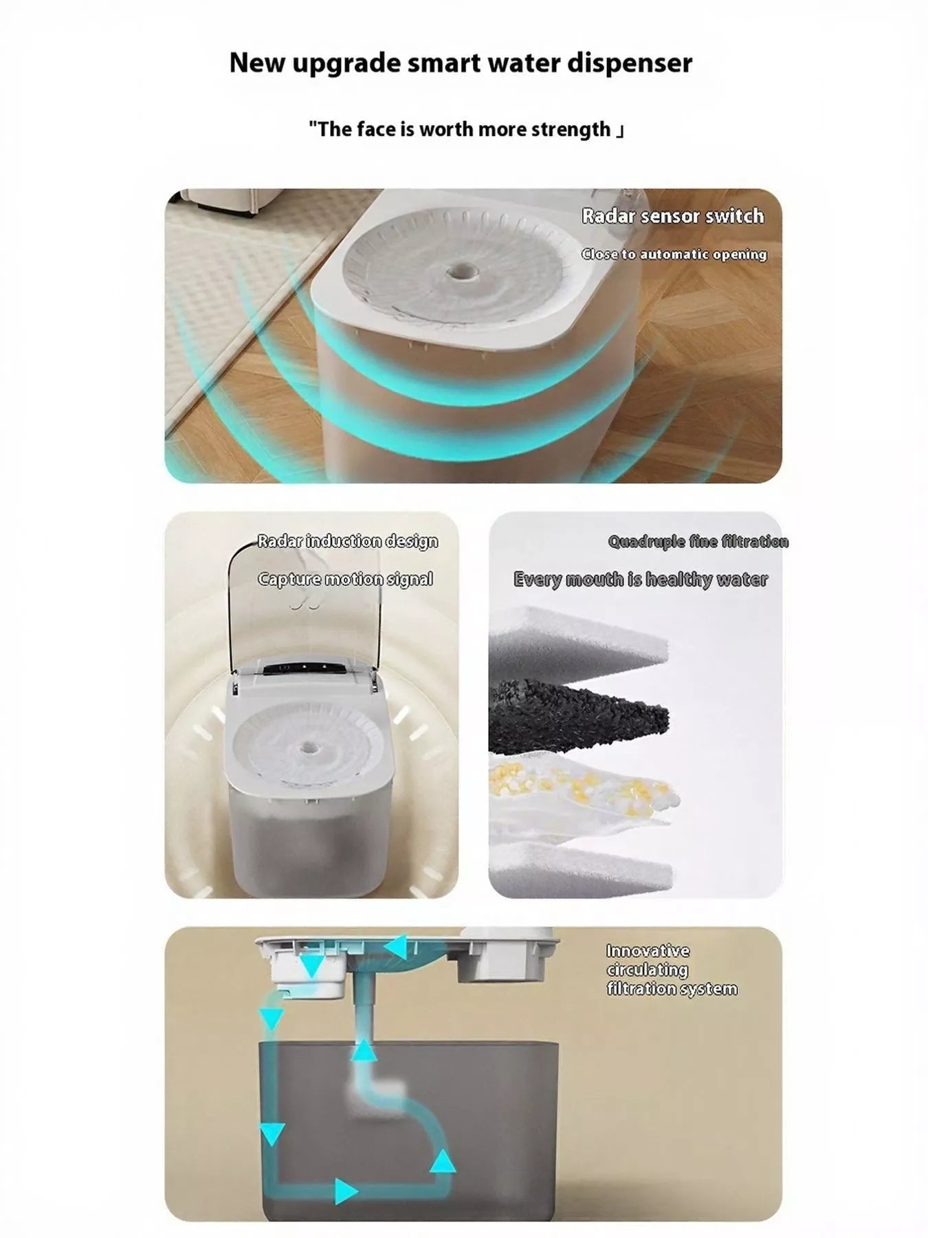 Automatic Electric Pet Water Fountain – view 10