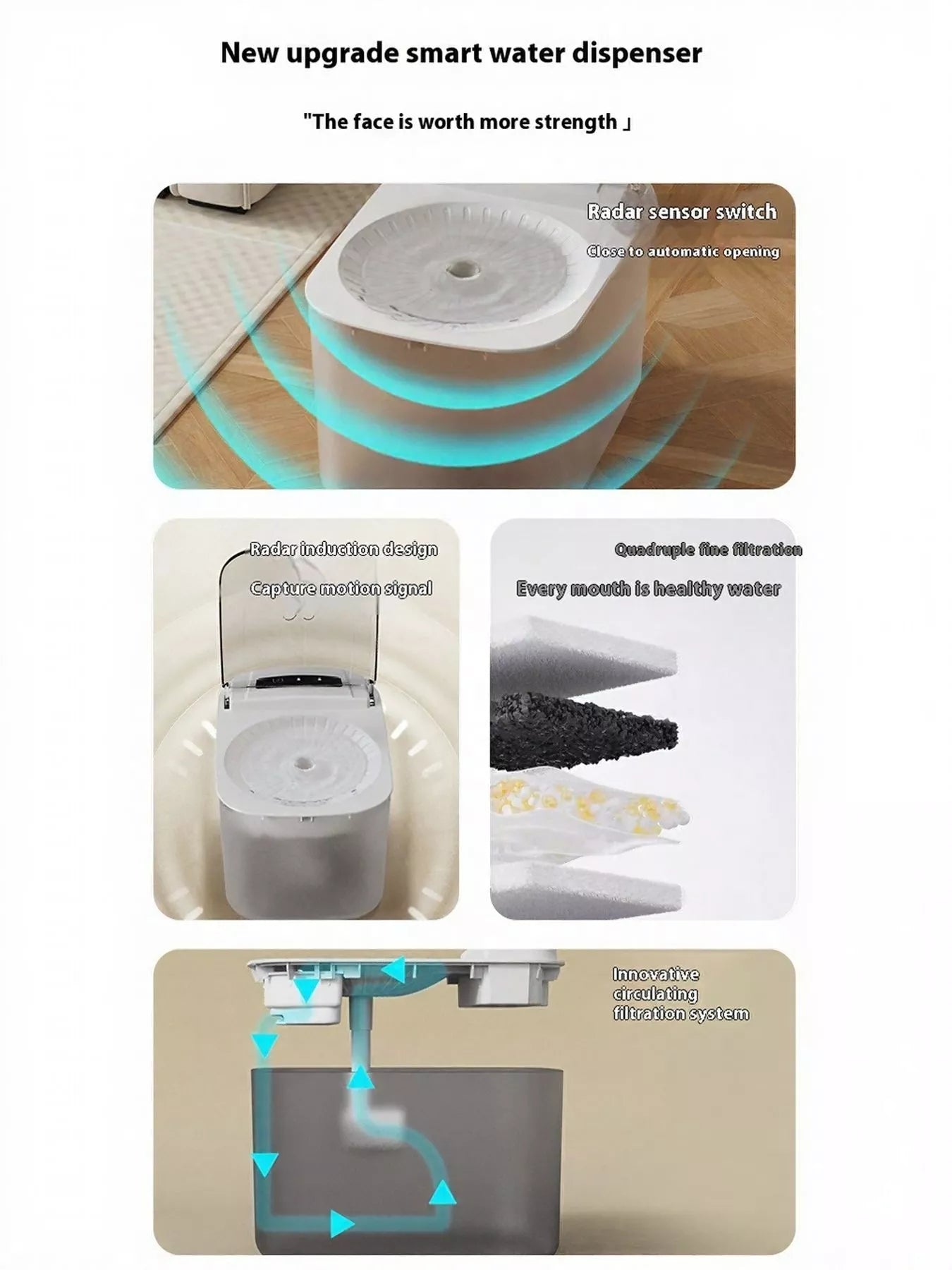 Automatic Electric Pet Water Fountain – view 12