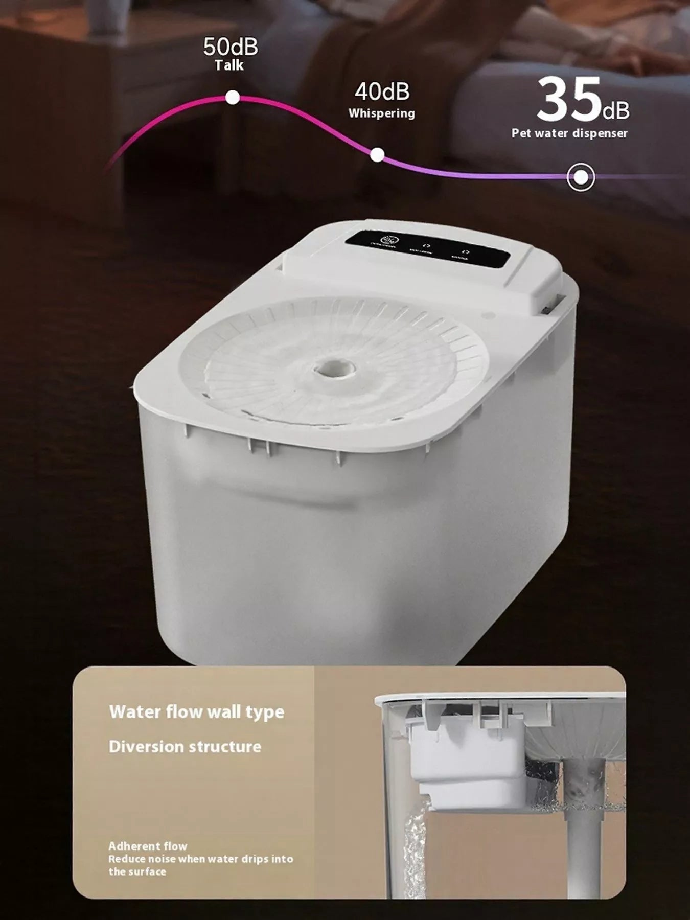Automatic Electric Pet Water Fountain – view 3