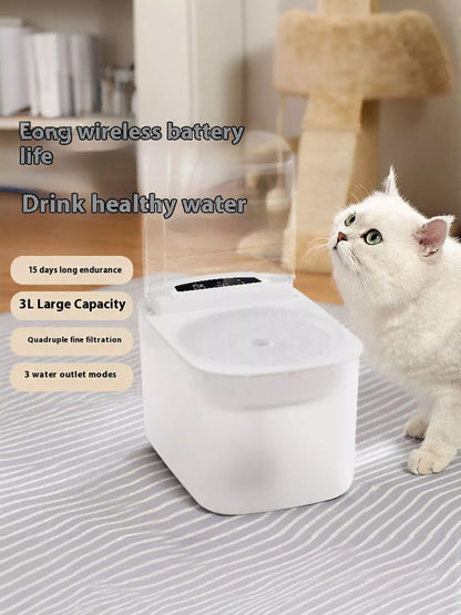 Automatic electric pet water fountain for dogs and cats