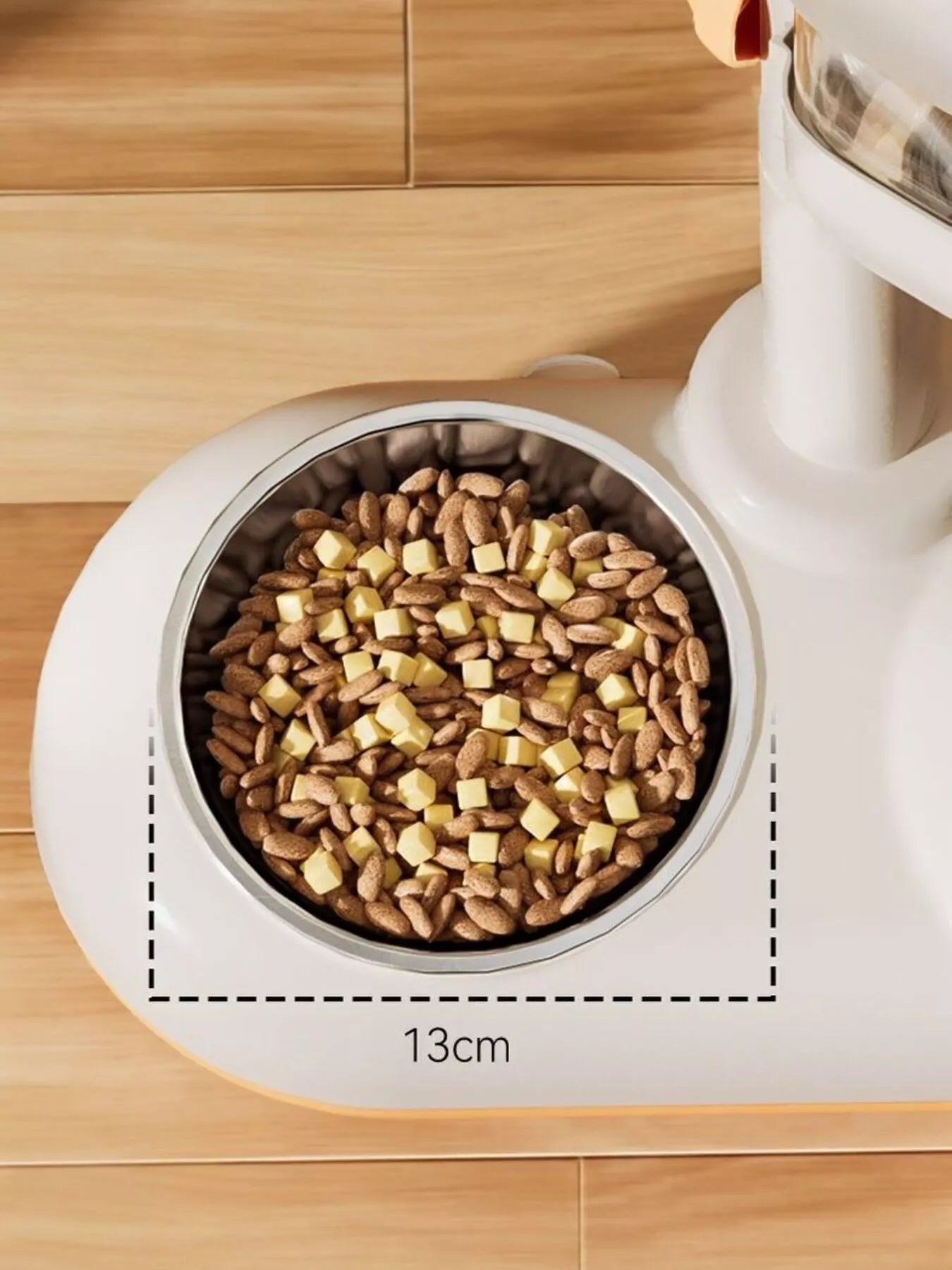 Automatic Gravity-Fed Plastic Pet Food & Water Dispenser Bowl – Self-Refilling Station – view 6