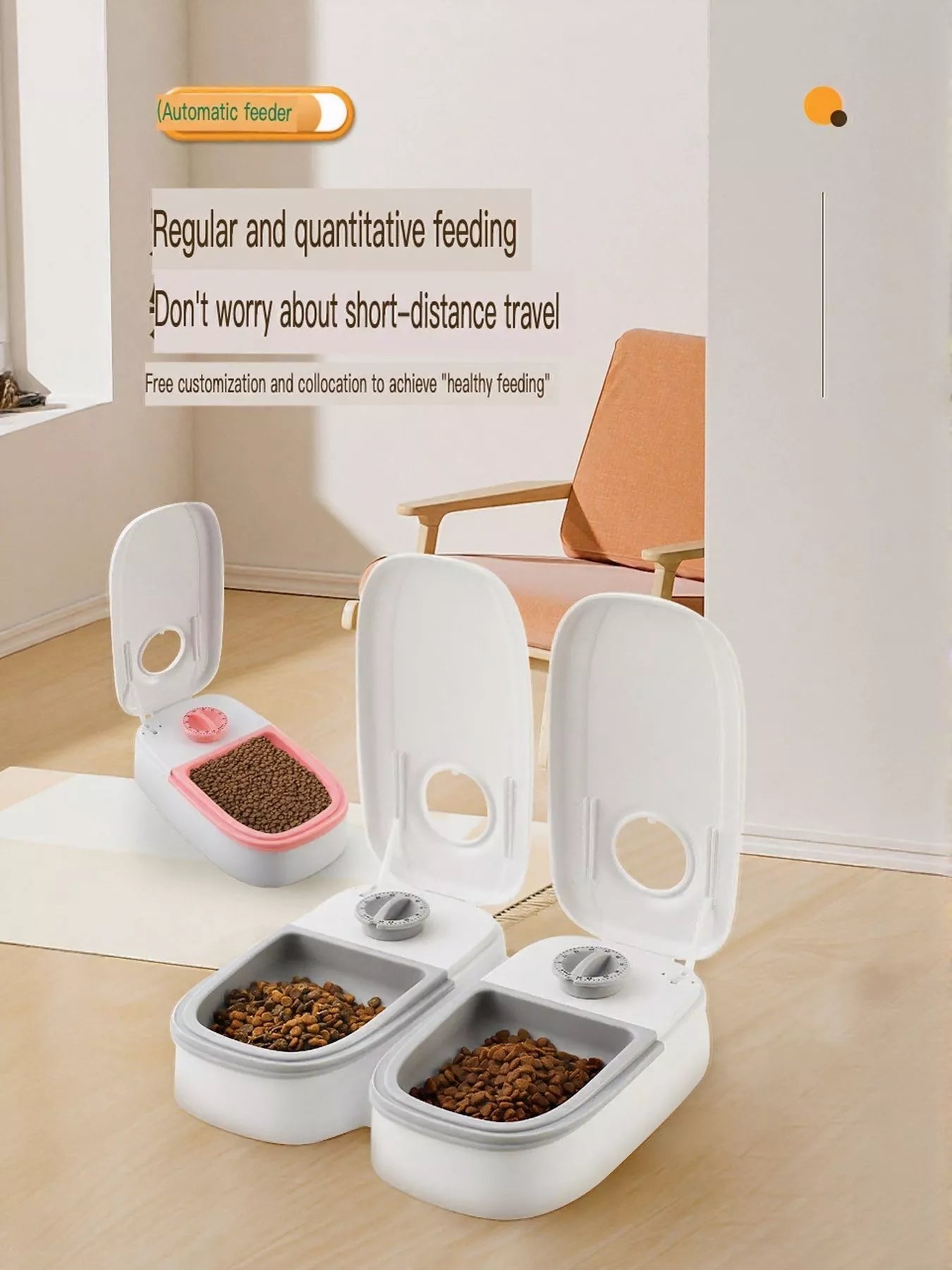 Automatic Gravity Pet Feeder with Portion Control – view 8