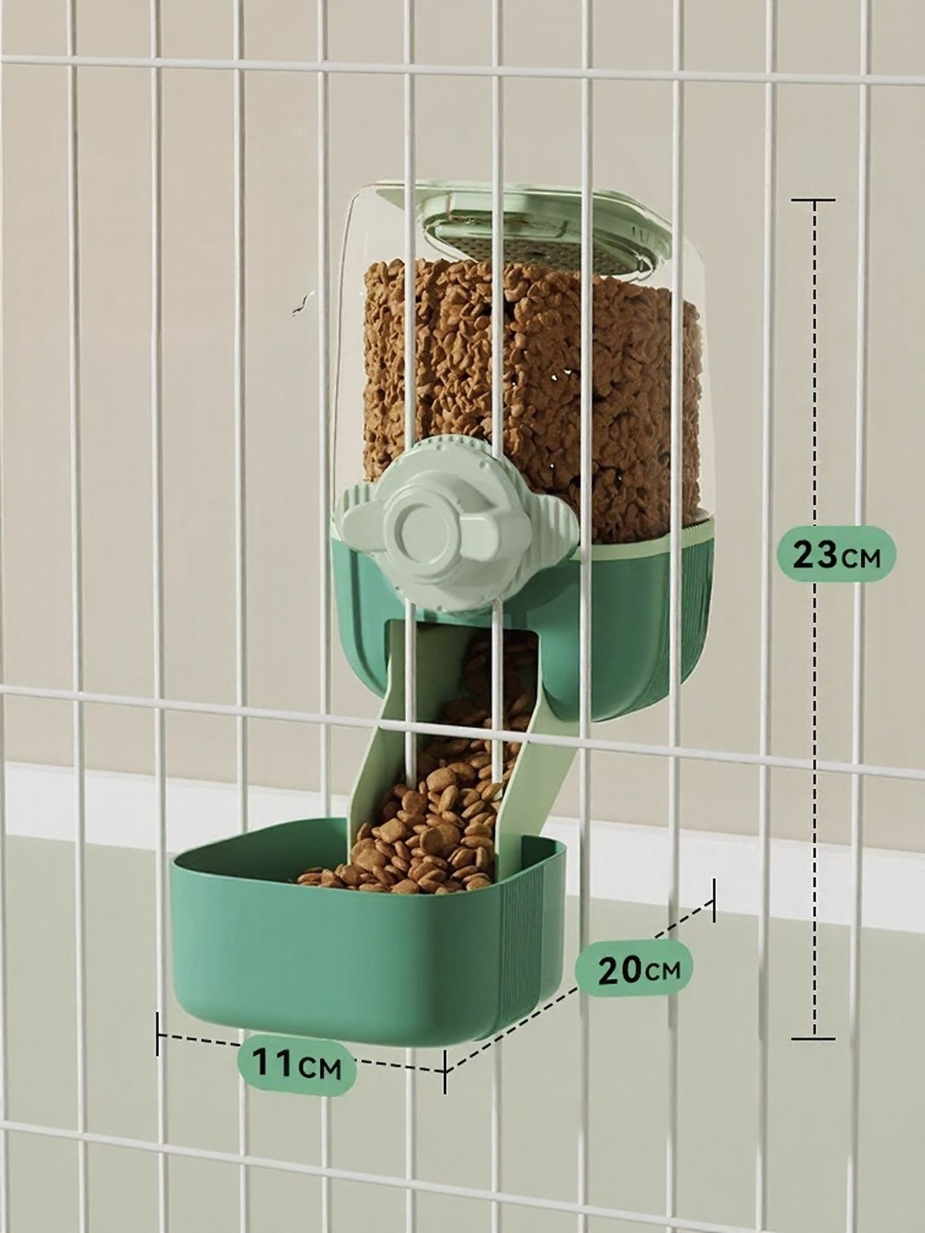 Automatic Plastic Pet Feeder & Waterer – Self-Dispensing Food & Water Station for Dogs & Cats – view 3