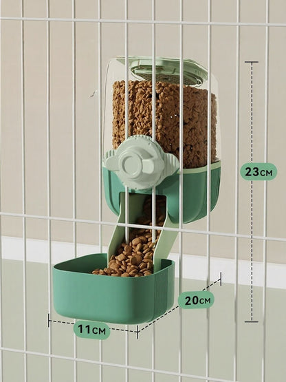 Automatic Plastic Pet Feeder & Waterer – Self-Dispensing Food & Water Station for Dogs & Cats – view 3