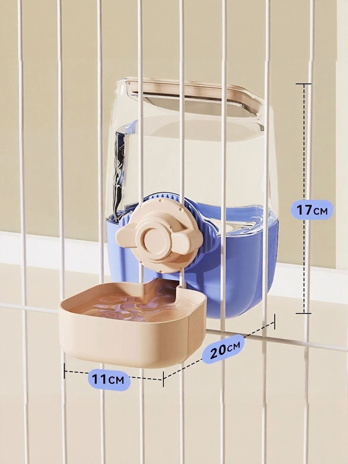 Automatic Plastic Pet Feeder & Waterer – Self-Dispensing Food & Water Station for Dogs & Cats – view 5