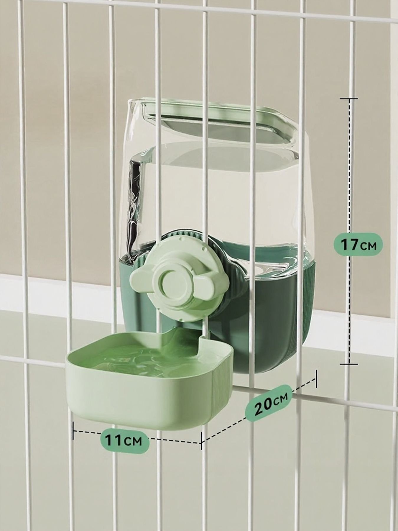 Automatic Plastic Pet Feeder & Waterer – Self-Dispensing Food & Water Station for Dogs & Cats – view 6