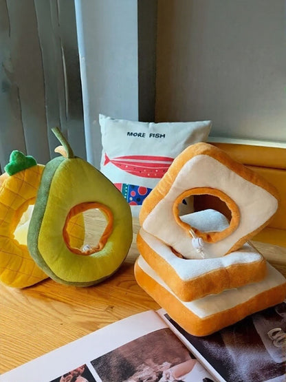 Avocado and toast shaped novelty pet collar, decorative collar for dogs and cats