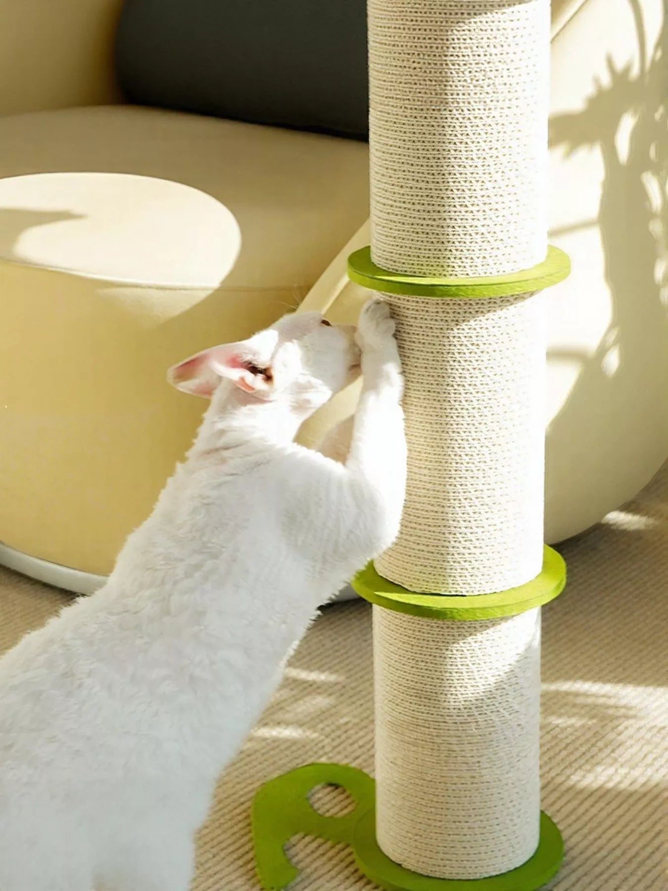 Bamboo Shaped Linen Cat Scratching Post – view 4