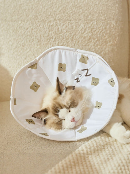 Bear Pattern Soft Protective Pet Collar – Recovery Cone Alternative for Dogs & Cats – view 3