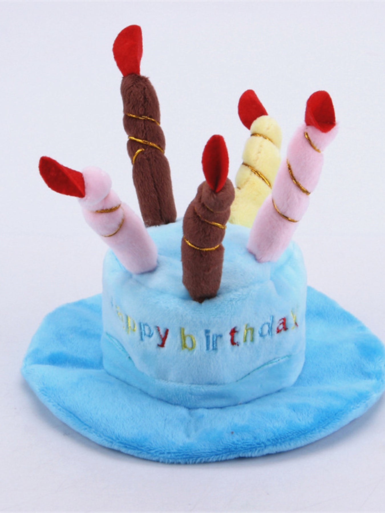Birthday Cake Candle Pet Party Hat – Polyester Novelty Hat for Dogs & Cats – view 2